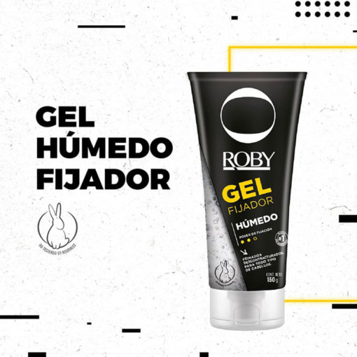 Fijador para el Cabello Roby Gel Húmedo X 150 Gr - Imagen 3