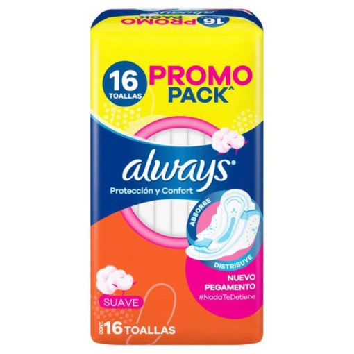 Toallitas Femeninas Always Protección y Comfort Suave X 16 U - Imagen 2