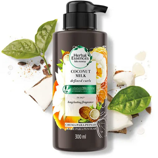 Crema para Peinar Herbal Essences Real Botanicals Coconut Milk X 300 Ml - Imagen 2