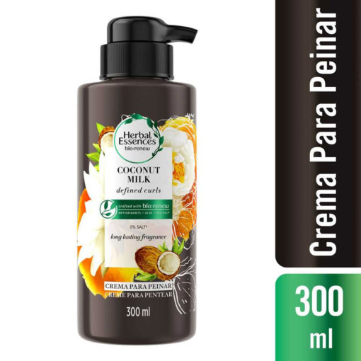 Crema para Peinar Herbal Essences Real Botanicals Coconut Milk X 300 Ml - Imagen 3