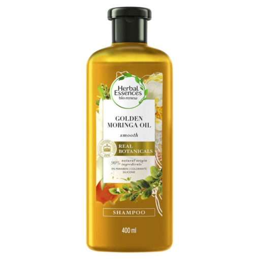 Shampoo Herbal Essences Real Botanicals Aceite de Moringa Dorada X 400 Ml