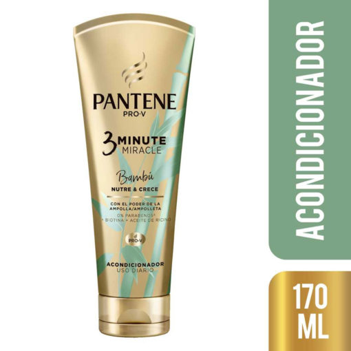 Acondicionador Pantene 3 Minutes Miracle Bambú X 170 Ml - Imagen 2
