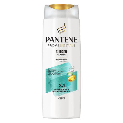 2 en 1 Shampoo con Acondicionador Pantene Pro-V Essentials Cuidado Clásico X 200 Ml