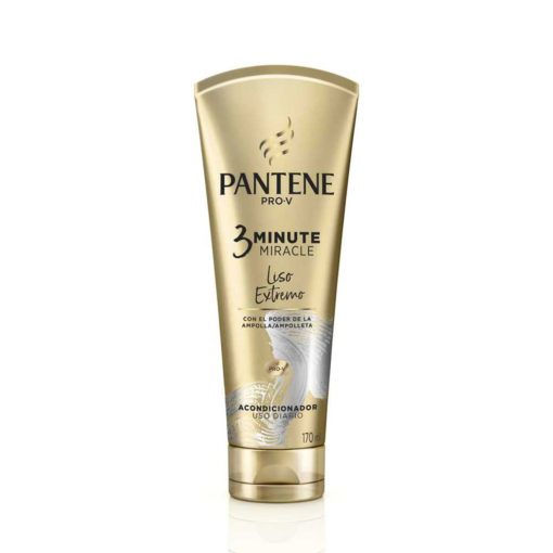 Acondicionador Pantene 3 Minute Miracle Liso Extremo X 170 Ml
