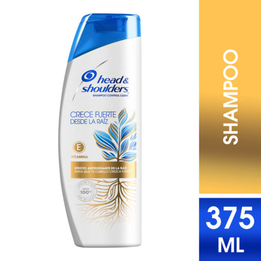 Shampoo Head & Shoulders Crece Fuerte desde la Raíz Vitamina E X 375 Ml - Imagen 2