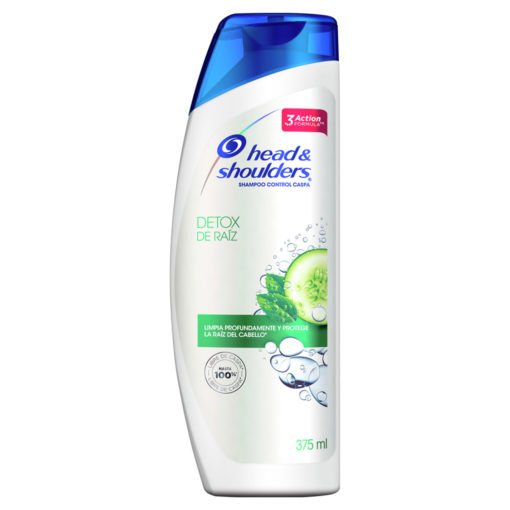 Shampoo Head & Shoulders Detox desde la Raíz  X 375 Ml