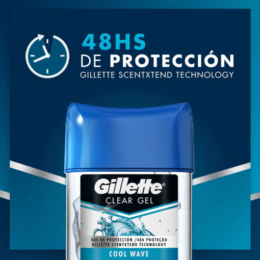 Antitranspirante Gel Gillette  Cool Wave X 45 Gr - Imagen 6