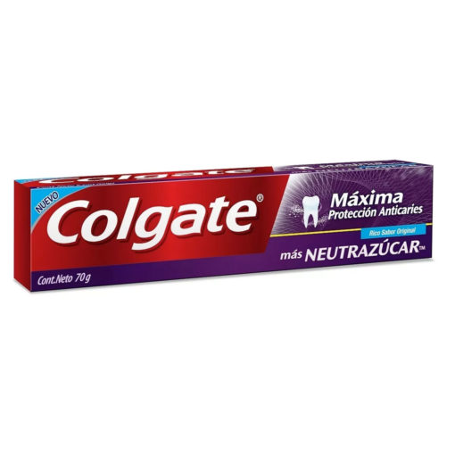 Crema Dental Colgate Máxima Protección Anticaries Más Neutrazúcar X 70 Gr