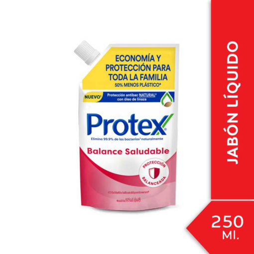 Repuesto Jabón Líquido Protex Balance Saludable  X 250 Ml - Imagen 2