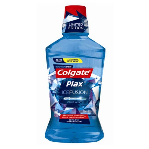 Enjuague Bucal Colgate Plax Ice Fusion Cold Mint X 500 Ml