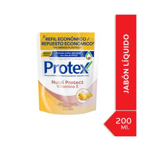 Repuesto Jabón Líquido Protex Nutri Protect Vitamina E X 200 Ml - Imagen 2
