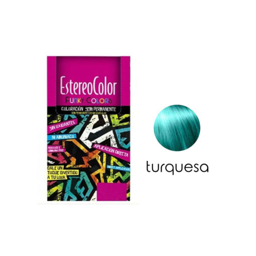 Tintura Semipermanente Esterocolor Funky Colors Turquesa Pastel X 47 Gr