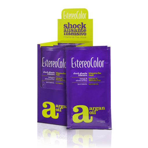 Tratamiento Capilar EstereoColor Shock Alisante Argan Oil X 50 Gr