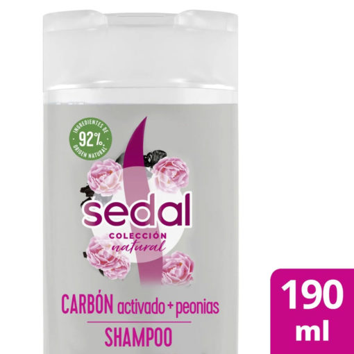 Shampo Sedal  Carbón Activado y Peonias X 190 Ml - Imagen 3
