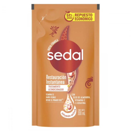 Recarga Económica Acondicionador Sedal  Restauración Instantánea X 300 Ml