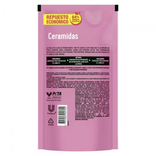 Recarga Económica Shampoo Sedal  Ceramidas X 300 Ml - Imagen 2