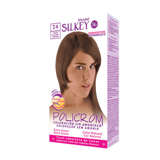 Tintura Permanente en Kit Silkey Policrom sin Amoníaco 7,4 X 1 U