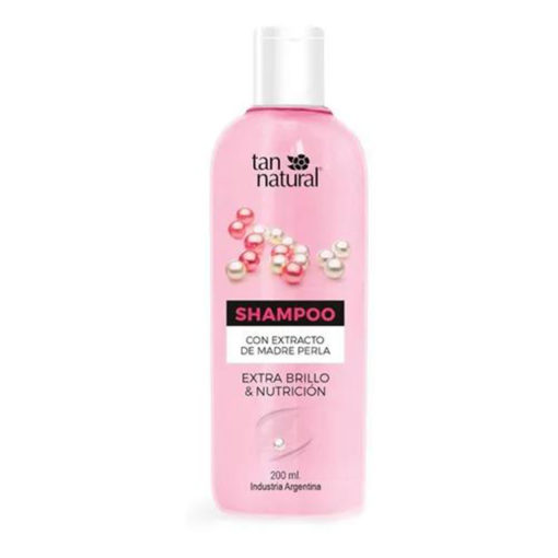 Shampoo Tan Natural con Extracto de Madre Perla Extra Brillo & Nutrición X 200 Ml