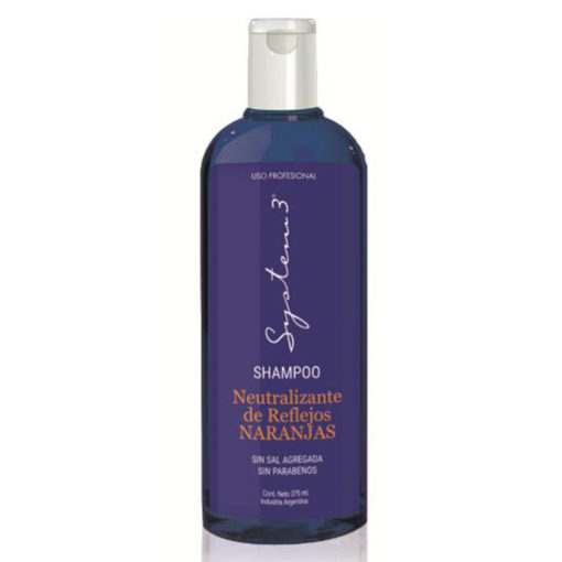 Shampoo System 3 Neutralizante de reflejos Naranja  X 365 Ml