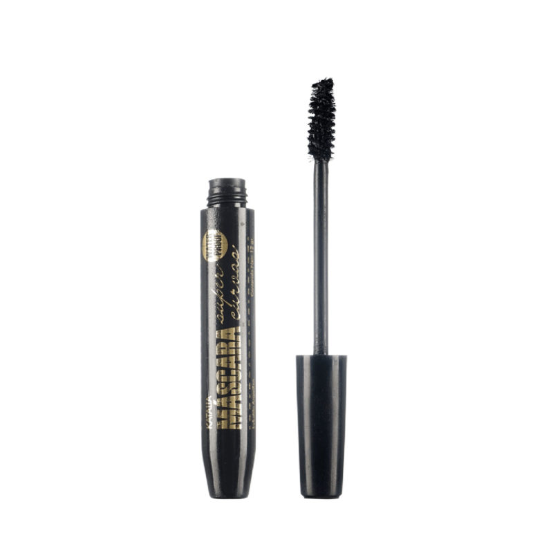 Máscara de Pestañas Katalia Super Curvas Negro Waterproof X 12 Gr