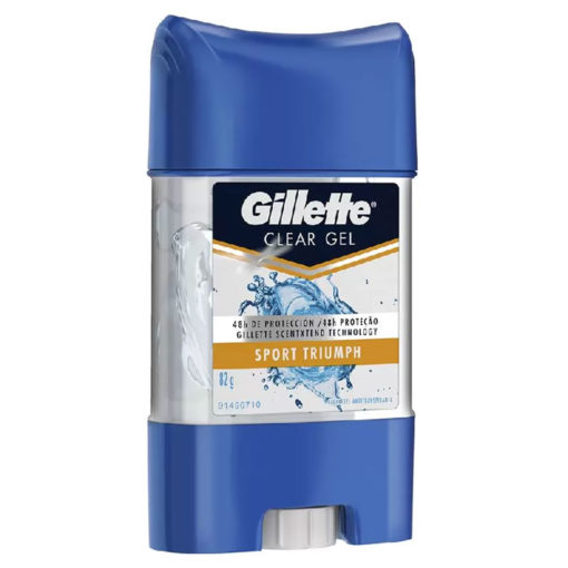 Antitranspirante Gel Gillette Clear Gel Sport Trium X 82 Gr - Imagen 3