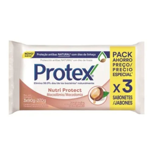 Jabón en Barra Protex  Nutri-Protect X 3 U