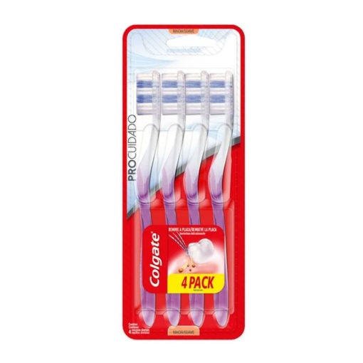 Cepillo de Dientes Colgate Pro Cuidado Suave X 4 U