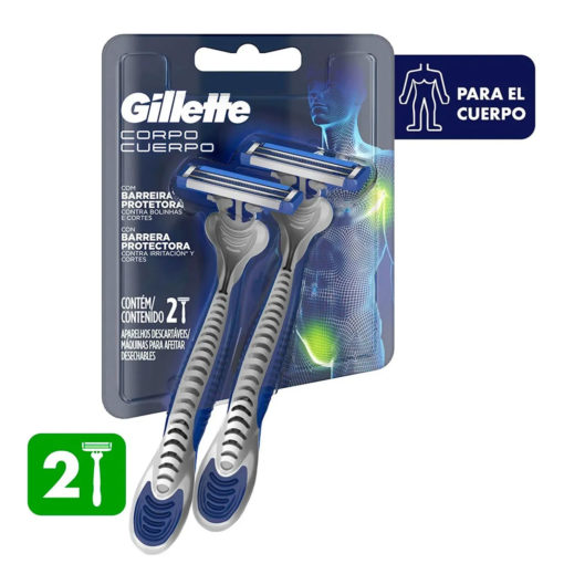 Máquina para afeitar Descartable Gillette Cuerpo  X 2 U - Imagen 2