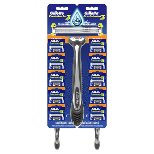 Máquina para afeitar Descartable Gillette Prestobarba 3 Tira X 10 U