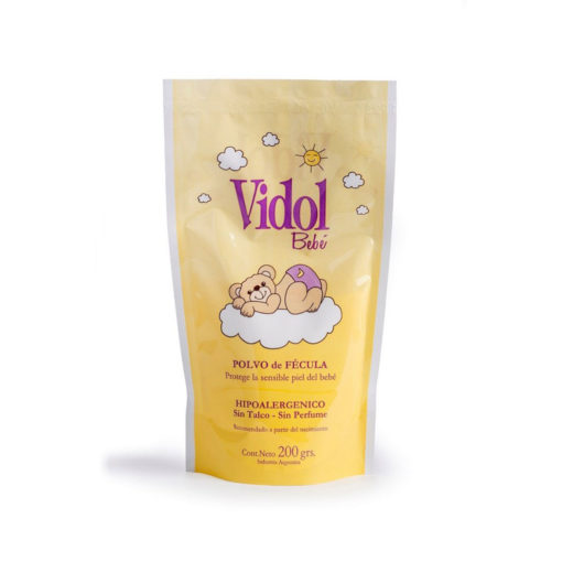 Polvo Fécula Repuesto Vidol Bebé  X 200 Gr