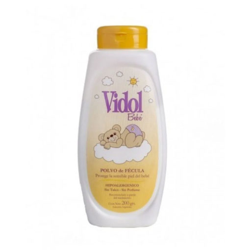 Polvo Fécula Talquera Vidol Bebé  X 200 Gr