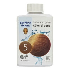 Tintura en polvo Egyptian Color al agua 5 Castaño Claro X 90 Gr