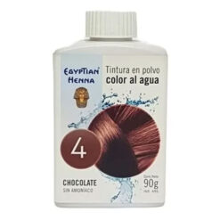 Tintura en polvo Egyptian Color al agua 4 Chocolate X 90 Gr