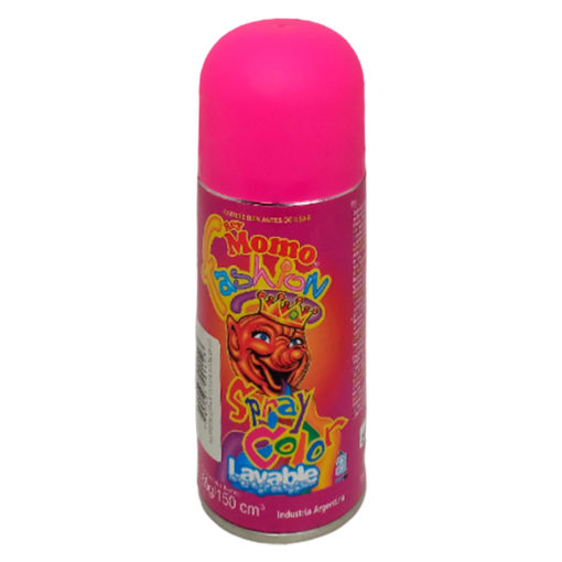 Spray Color para Pelo Rey Momo  Rosa X 85 Gr