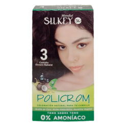 Tintura Permanente en Kit Silkey Policrom sin Amoníaco 3 X 1 U