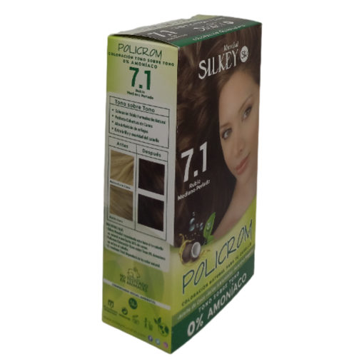 Tintura Permanente en Kit Silkey Policrom sin Amoníaco 7,1 X 1 U - Imagen 2