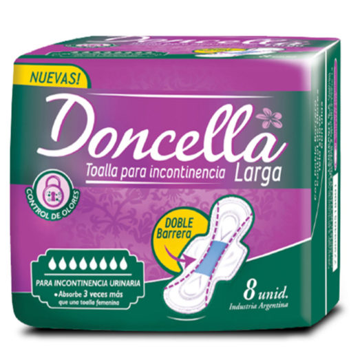 Toallas Femeninas Doncella  Larga X 8 U