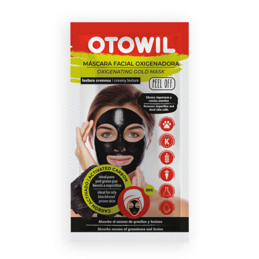 Máscara Facial Peel Off Otowil  Carbón Activado X 24 U