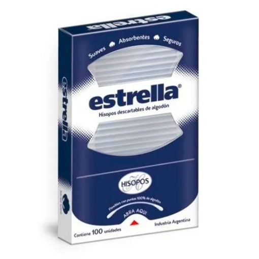 Hisopos Estrella   X 100 U