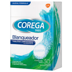 Tabletas Limpiadoras Corega Tabs Blanqueadoras X 30 U