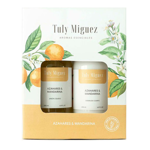 Gift Box Crema de Cuerpo + Jabón Líquido Tuly Miguez  Azahares y Mandarina X 1 U