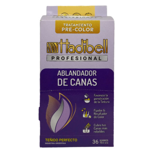 Tratamiento Capilar Hadibell Ablandador de Canas  X 36 U