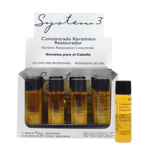 Tratamiento Capilar System 3 Concentrado Keratínico Ampollas X 12 U