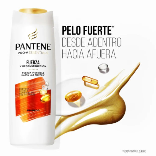 Shampoo Pantene ProV Essentials Fuerza y reconstrucción X 200 Ml - Imagen 4