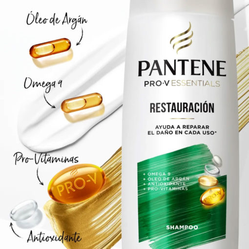 Shampoo Pantene ProV Essentials Restauración X 400 Ml - Imagen 3