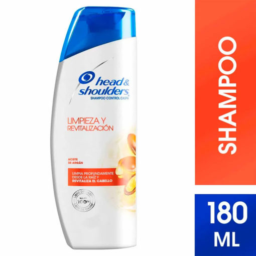 Shampoo Head & Shoulders Limpieza y Revitalización Aceote de Argán X 180 Ml - Imagen 3