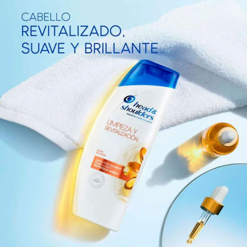 Shampoo Head & Shoulders Limpieza y Revitalización Aceote de Argán X 180 Ml - Imagen 5