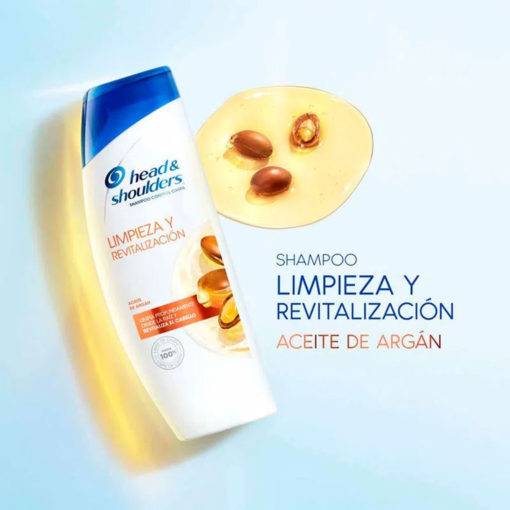 Shampoo Head & Shoulders Limpieza y Revitalización Aceote de Argán X 375 Ml - Imagen 4