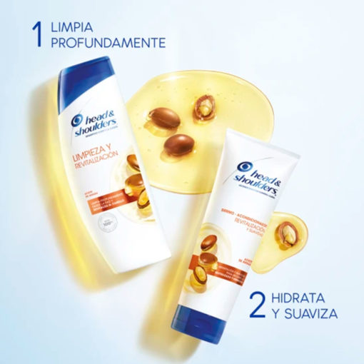 Dermo Acondicionador Head & Shoulders  Aceite de Argán X 300 Ml - Imagen 6