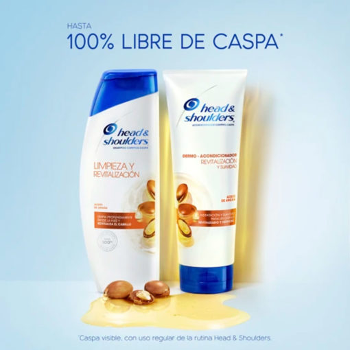 Dermo Acondicionador Head & Shoulders  Aceite de Argán X 300 Ml - Imagen 7